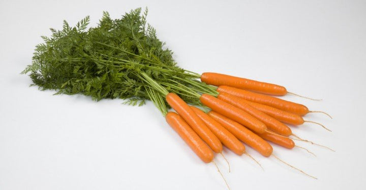 Bunched carrots.