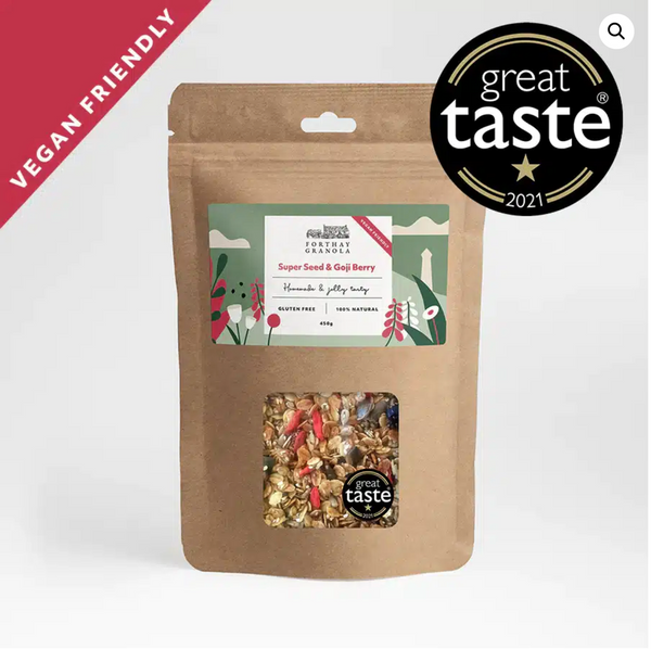 A Forthay Granola pack of Super Seed & Goji Berry Granola.