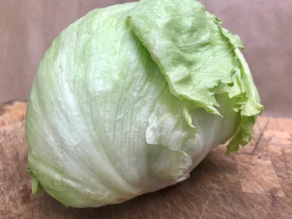 A iceberg lettuce.