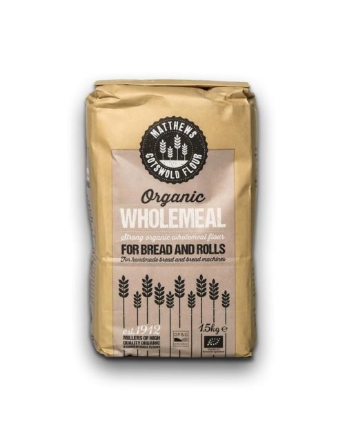 Mathews Cotswold Flour, Organic Wholemeal.