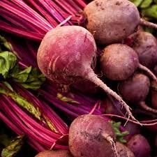 Red beetroot.