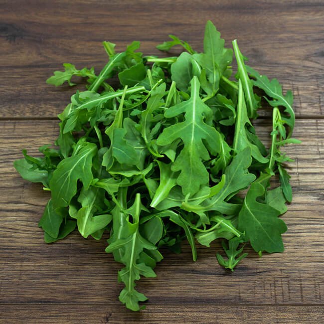 A pile of wild rocket.